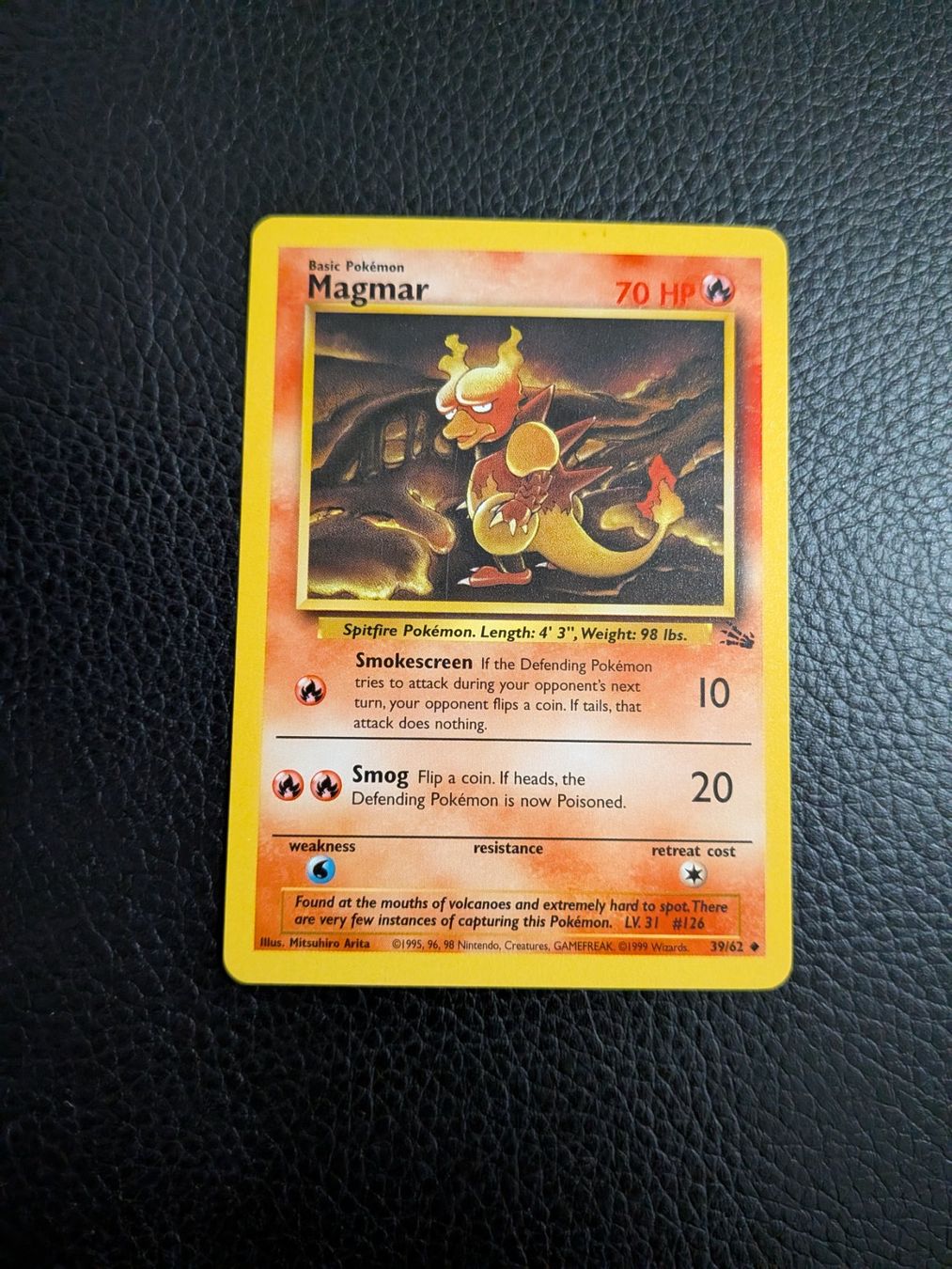 Pokémon Carte collezionabili: Fossil Magmar 39/62 Ab 1 – Usato da Paradiso venduto da Pkmn10