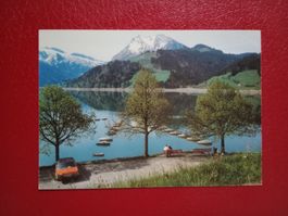 Innerthal Schwyz Wägitalersee AK Restaurant Stausee Auto
