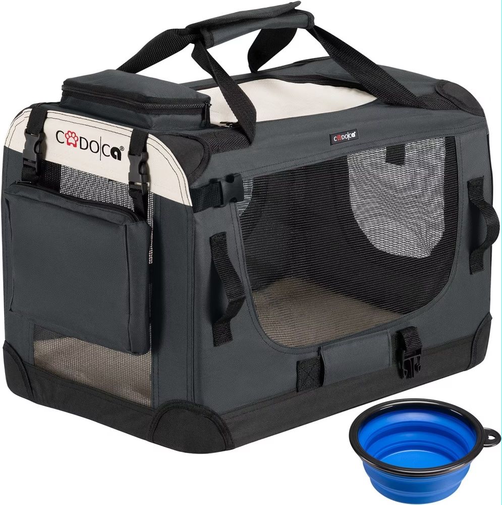 Gabbie, trasporto & Sicurezza: Praktische Hundebox – Nuovo (secondo la descrizione) da Waldkirch venduto da Chinae