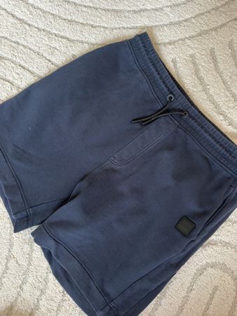 BOSS Jogging Shorts Herren M - blau. Washed Look - bequem