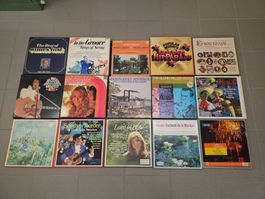 15 Set Schallplatten Sammlungen - Elvis, Schlager, etc.