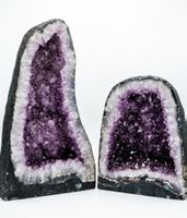 Amethyst Geoden Paar 2 Stück violett guter Zustand.ca.60 kg