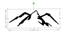 Vinylsticker/kleber - Berge / Bergpanorama