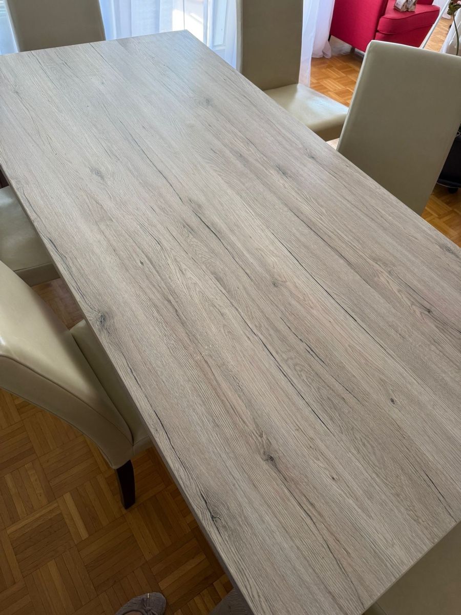Tischset: Holztisch mit Lederstühlen  – Gebraucht aus Baden von code_name 3