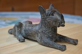 Original Benin Bronze Skulptur 20cm lang
