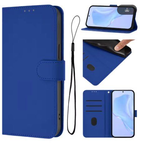 Samsung Covers & Schutzfolien: Samsung S24 Ultra kompatibel - wallet case dunkel blau – Neu und originalverpackt aus Dintikon von Prime-shop