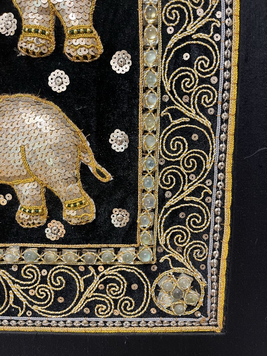 Poster & Bilder: Bild Elefanten Motiv Schwarz Gold mit Rahmen – Gebraucht aus Meggen von Batatinha 1