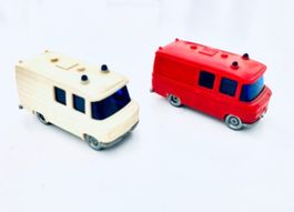 2x Mercedes davon Ambulanz + Feuerwehr SPUR N #470