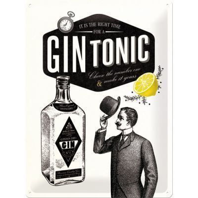Schilder: Blechschild 3D-GIN TONIC - 30 x 40 cm – Neu und originalverpackt aus Rupperswil von big-one-sale