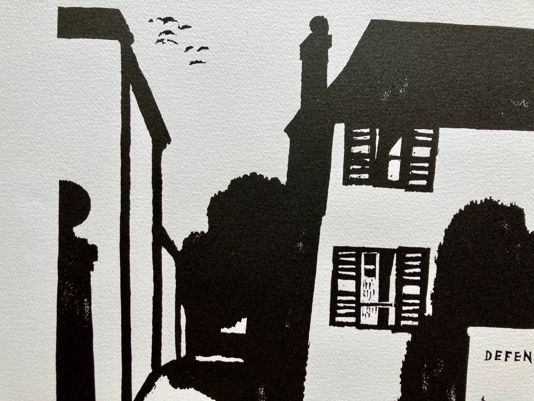 Xilografie: Holzschnitt von Robert Wyss 1983 – Usato da Winterthur venduto da Barunggeli 3