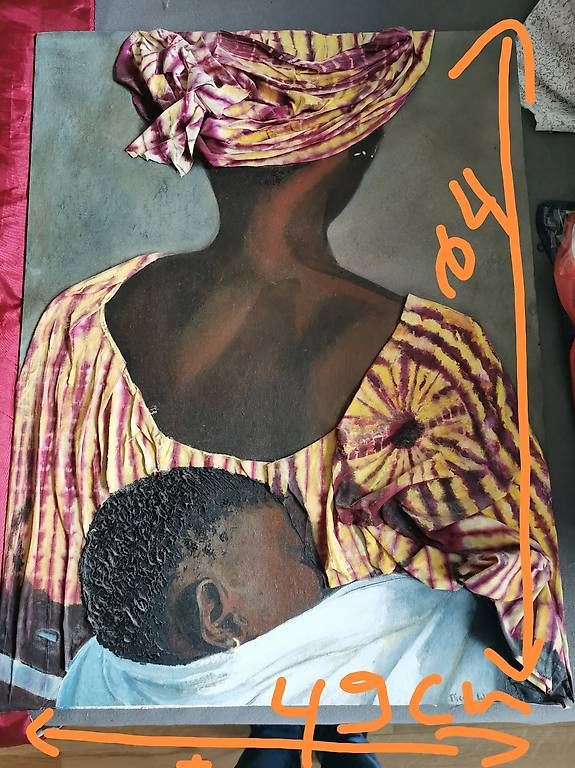 Gemälde: Tableau en relief Afrique  – Gebraucht aus Prilly von Tidusa