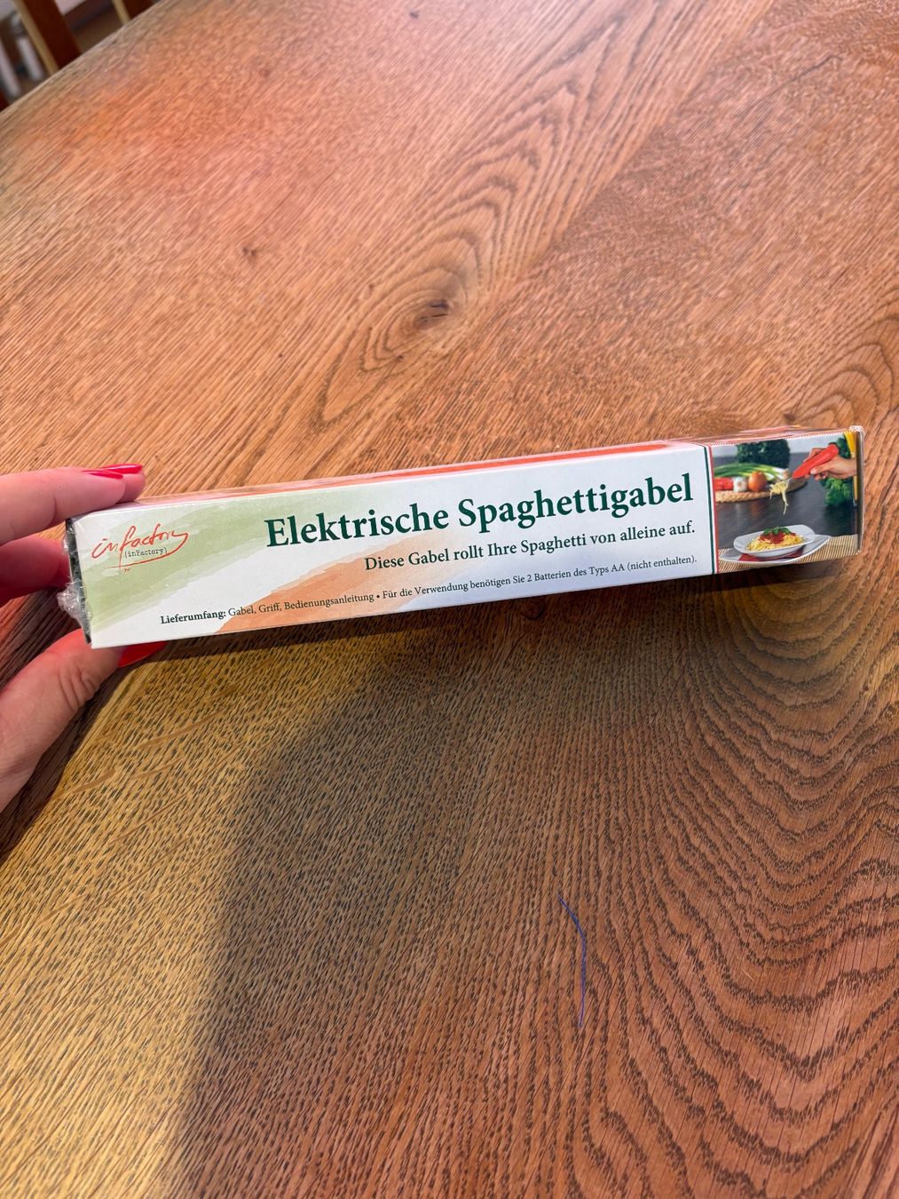 Küchengeräte: Coole elektrische Spaghetti Gabel, Neu rot – Neu und originalverpackt aus Basel von Tierschutz-Flohmi 3