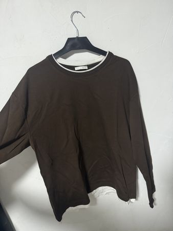 Sweatshirt Zara marron taille S état neuf - Homme