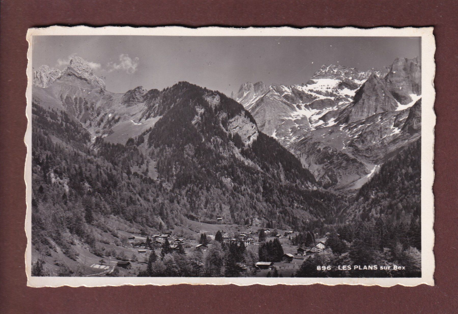 Cartoline postali: LES PLANS sur Bex - 1948 – Usato da Pully venduto da nicecards