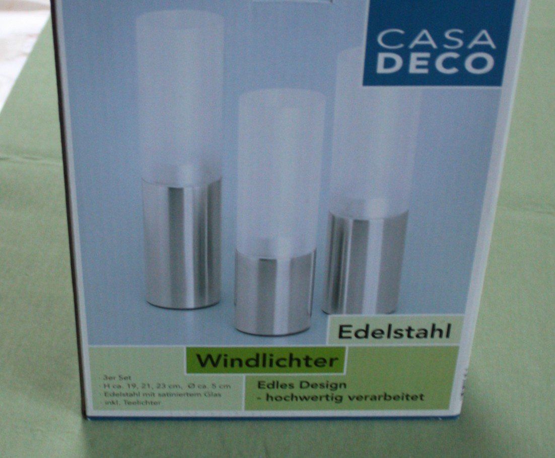 Tutte le decorazioni: Windlichter 3er Set CASA DECO NEU – Nuovo e nell'imballaggio originale da Flüelen venduto da Alt-und-Neu 1
