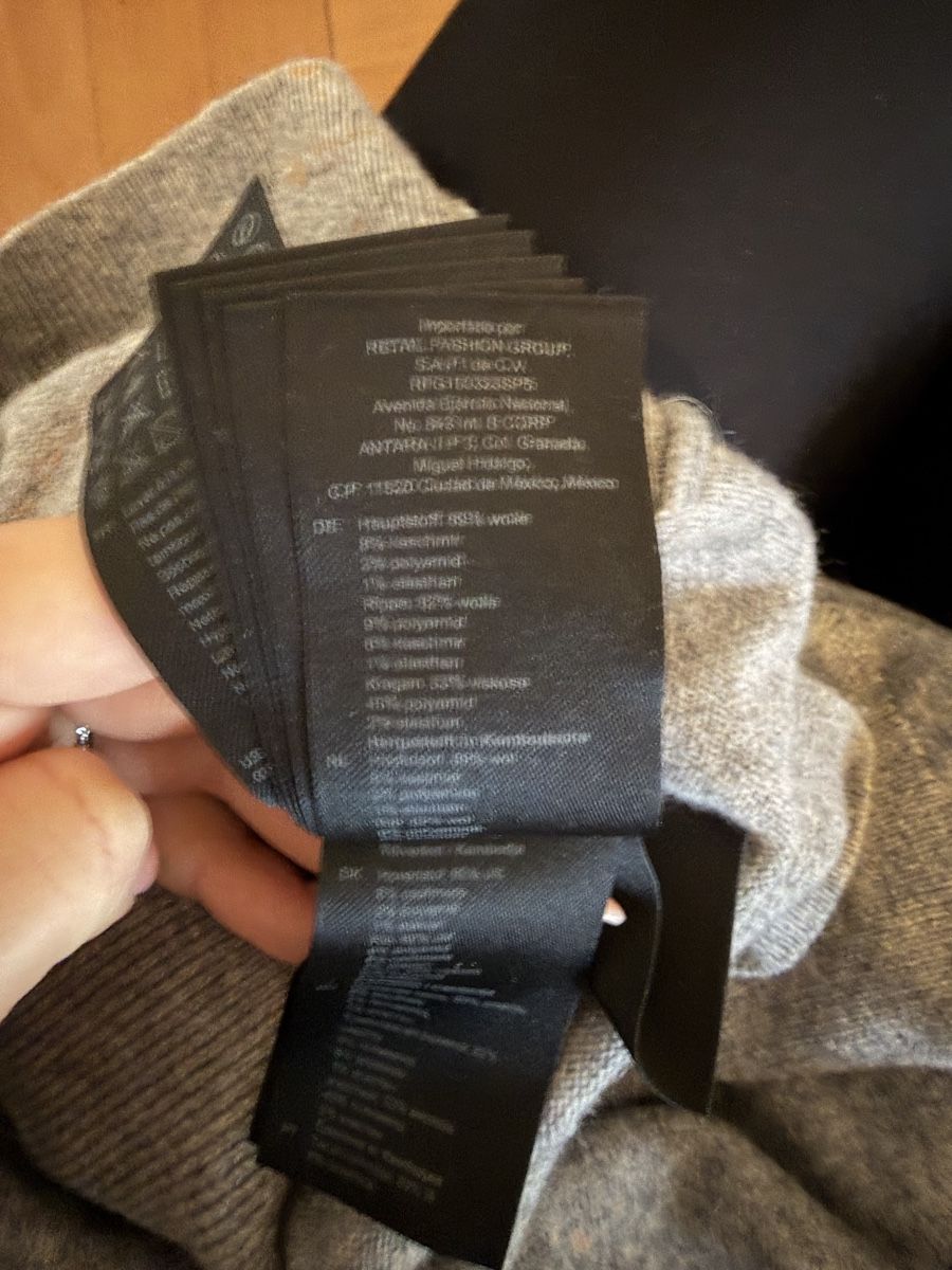 Sandro Maglioni & Felpe: Sandro Pullover grau mit weissem Kragen Grösse 38 – Nuovo e nell'imballaggio originale da Zürich venduto da san_7lmz 3