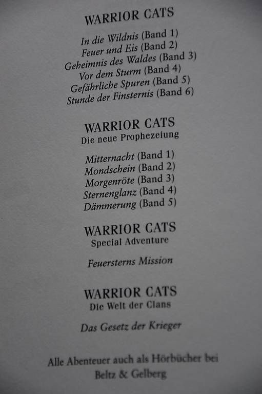 Libri: Warrior Cats Bücher – Usato da Kirchdorf AG venduto da nif_pmw9 2