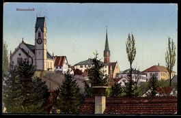 Künstler-AK Männedorf, Teilansicht