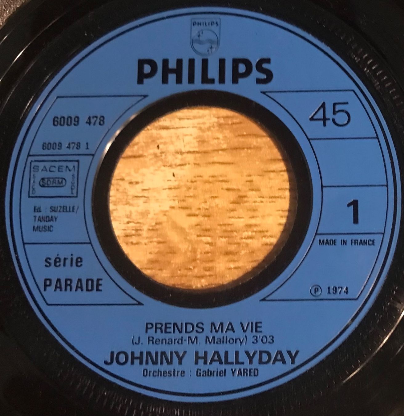 Schallplatten: JOHNNY HALLYDAY - PRENDS MA VIE – Gebraucht aus Bussigny von vinyl-pas-cher 2