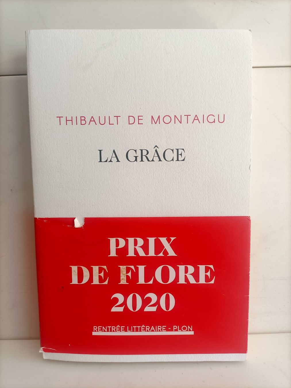 Libri: La grâce / Thibault de Montaigu / Plon 2020 – Usato da crans montana venduto da AB3963