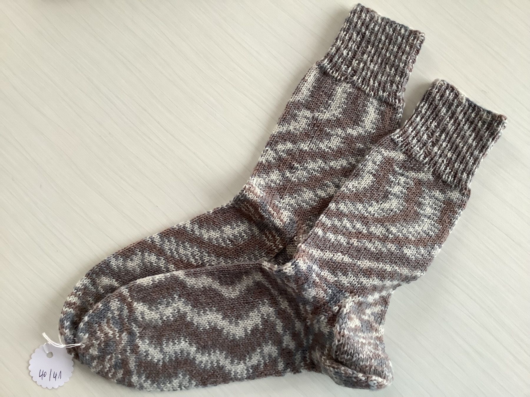 Calze: Handgestrickte Socken Gr. 40/41 – Nuovo (secondo la descrizione) da Lichtensteig venduto da Buemo