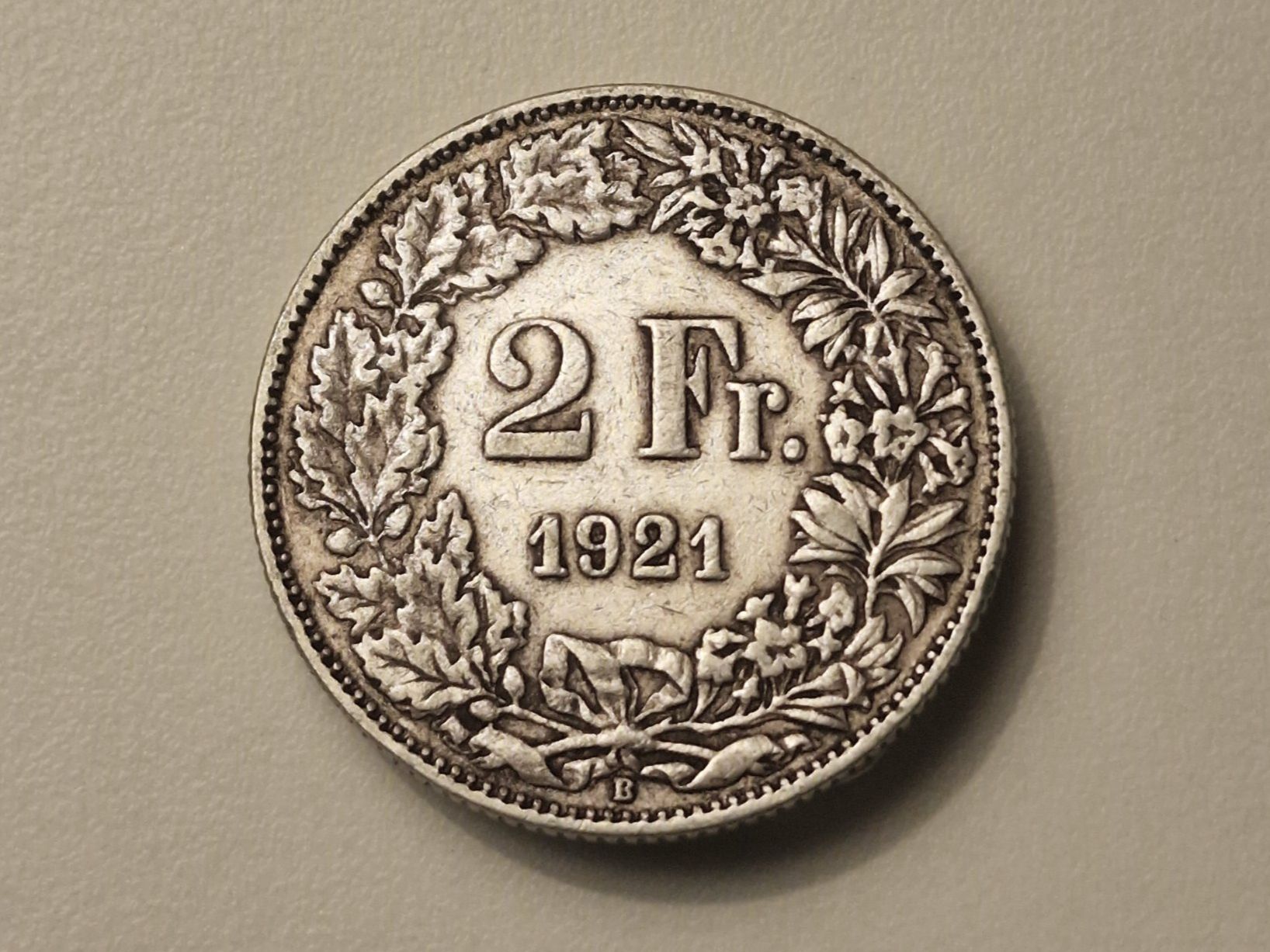 Tutti le monete: 1x 2 Fr. - 1921 - Silber/Argent 0.835 – Usato da Rüti ZH venduto da jpee