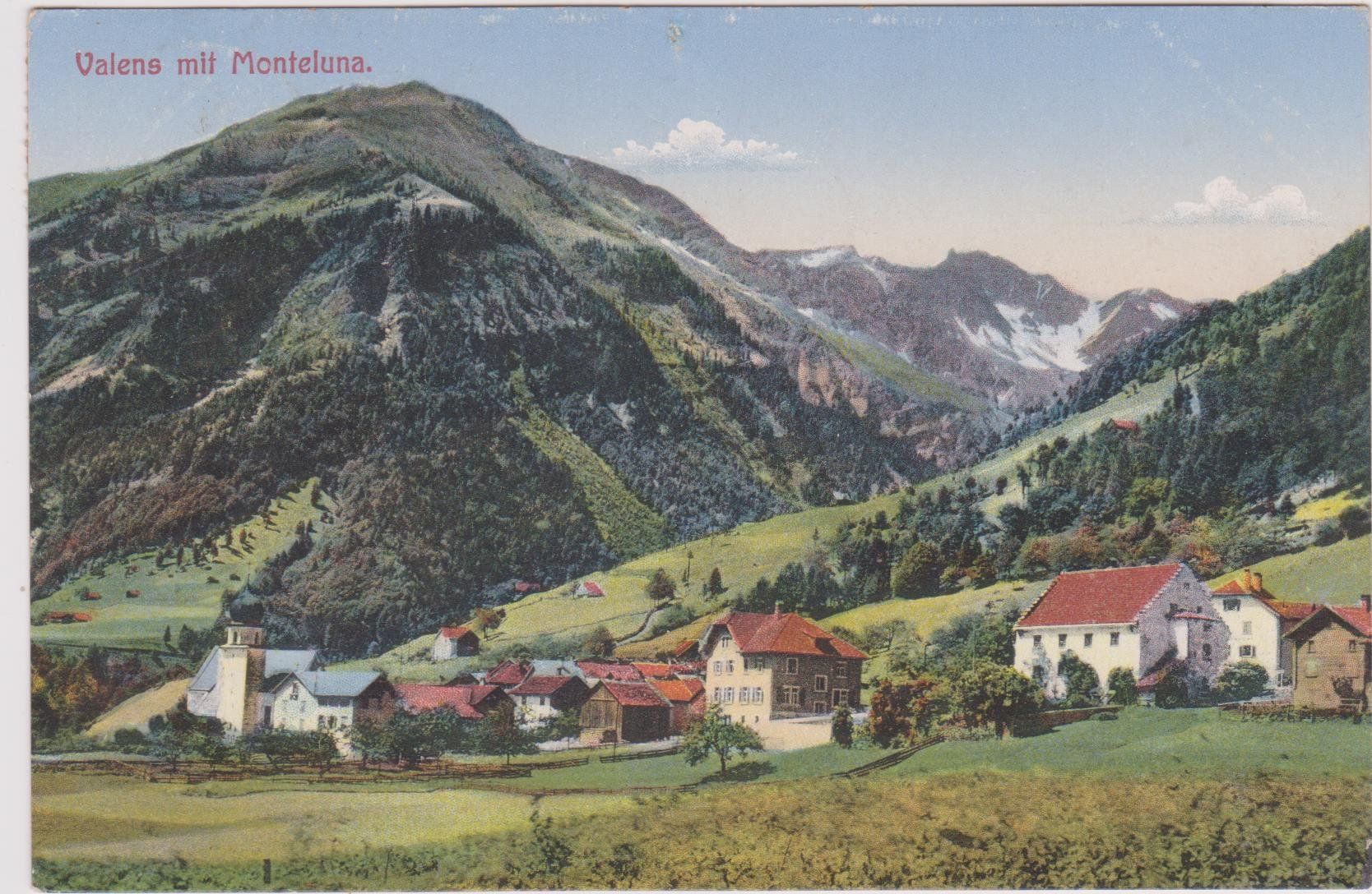 Cartoline postali: Valens,1917 – Usato da Spiez venduto da Niesen20
