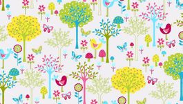Flo's Garden Scenic Makower Uk Stoff The Henley Studio