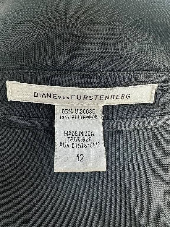 Diane von Furstenberg Vestiti: DVF Wickelkleid - schwarz - US 12 - top – Usato da Basel venduto da Ste_j5qf 1
