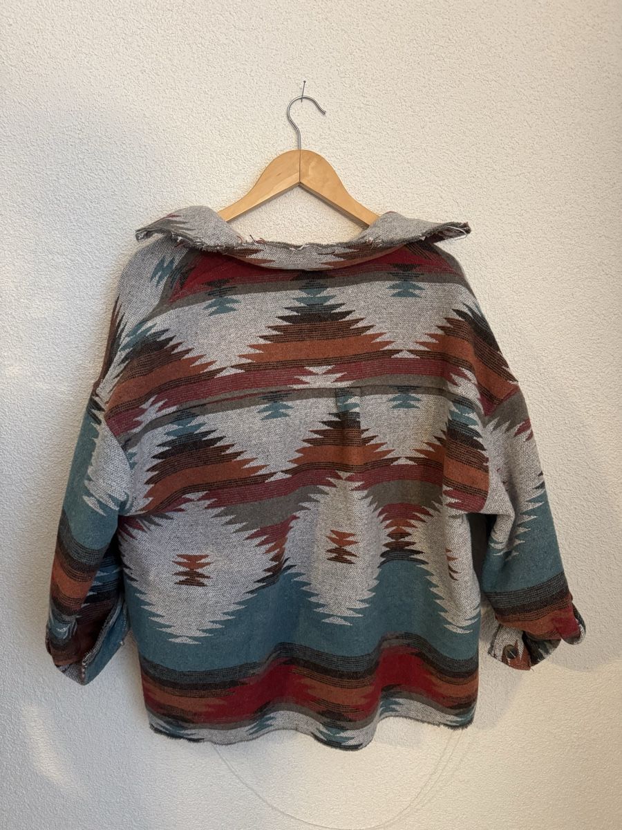 Giacche: Boho Aztec Oversize Hemdjacke / Shacket – Usato da Zürich venduto da Zimtstern_92 1