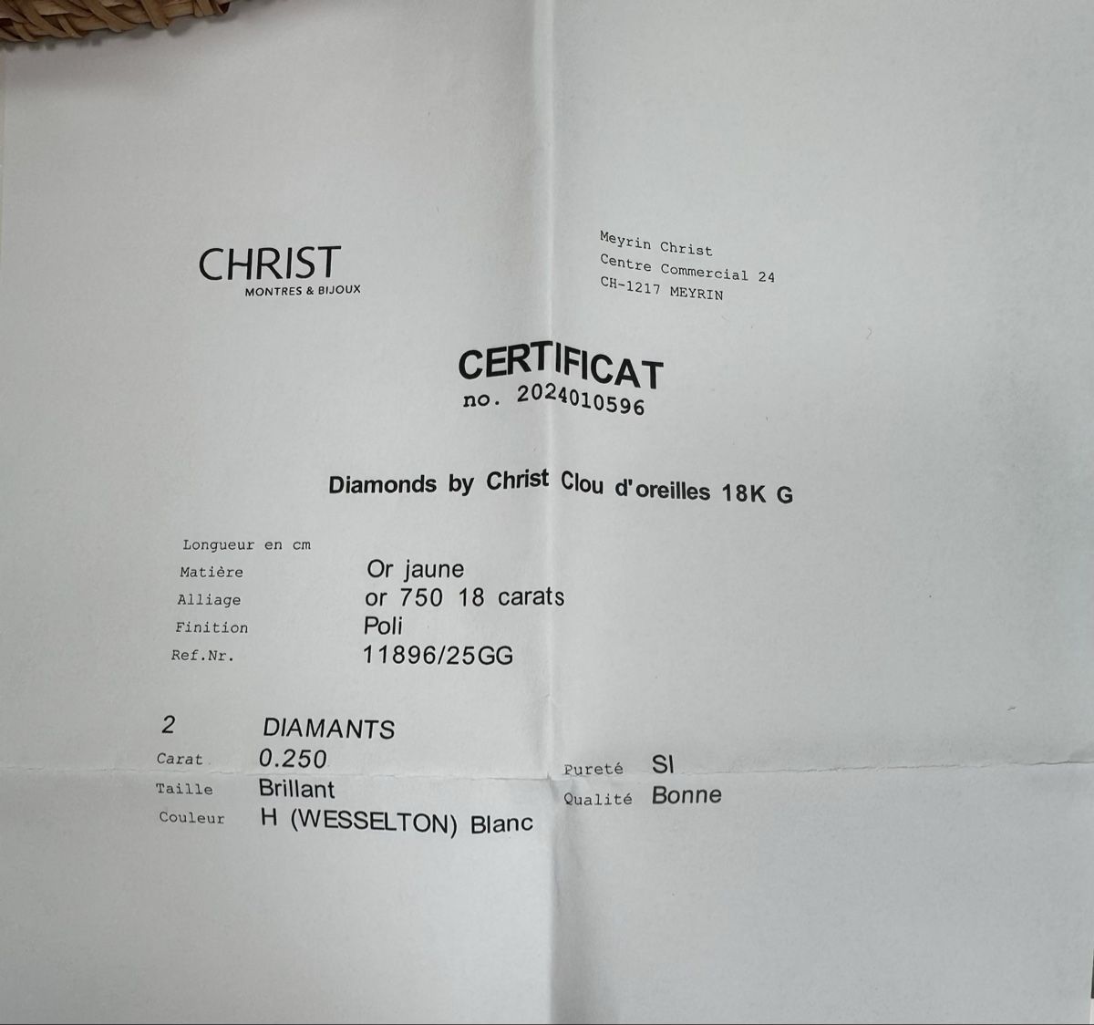 Christ Ohrringe & -stecker: Diamond Stud Earring Christ 18K – Gebraucht aus Neuchatel von Mia_G 2