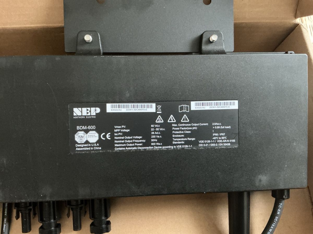 Inverter: NEP BDM-600 Mikrowechselrichter - NEU  – Nuovo e nell'imballaggio originale da Amriswil venduto da Wurstsommelier 1
