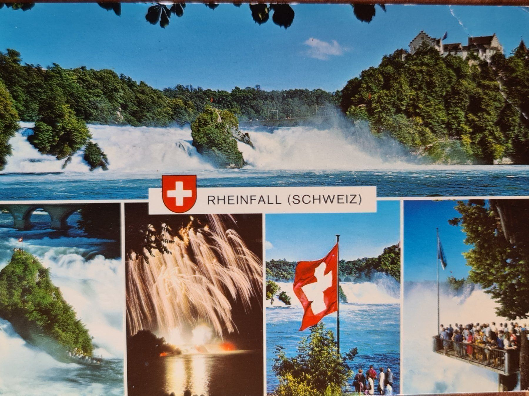 Ansichtskarten: Ansichtskarte Rheinfall 1976 – Gebraucht aus Dintikon von Vexi