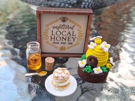 Handmade Honig Torte Set, Bienenstich Törtchen
