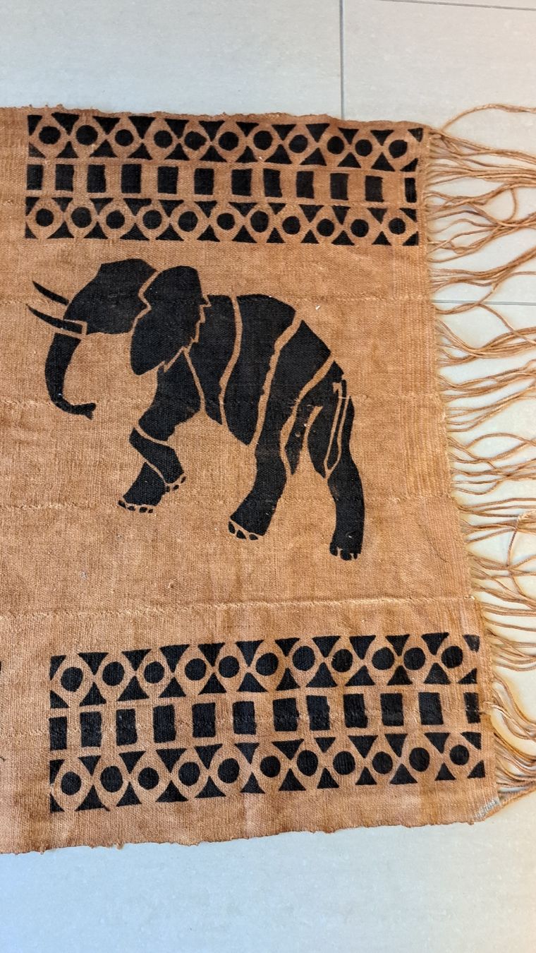 Tessuti: altes Handgefertigtes Batik Stoff Panel – Usato da Riehen venduto da Appia48 5