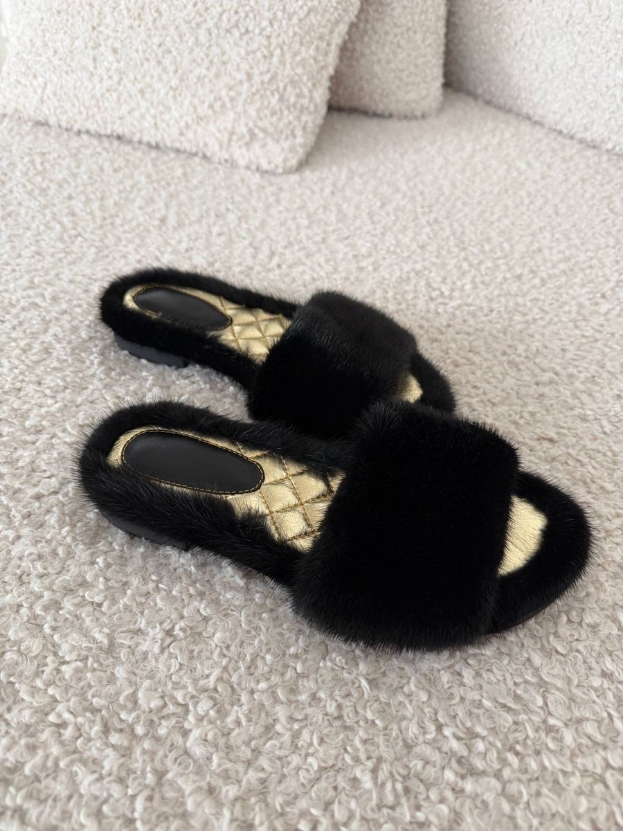 Scarpe da uomo: Nerz-Pelz schuhe Pelzschuhe – Nuovo (secondo la descrizione) da Baden venduto da Chaochao3