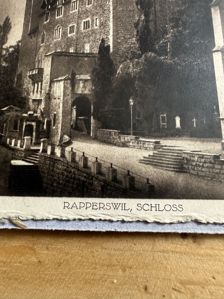 Cartoline postali: Antike AK Schloss Rapperswil  – Usato da Frauenfeld venduto da aluma14 5