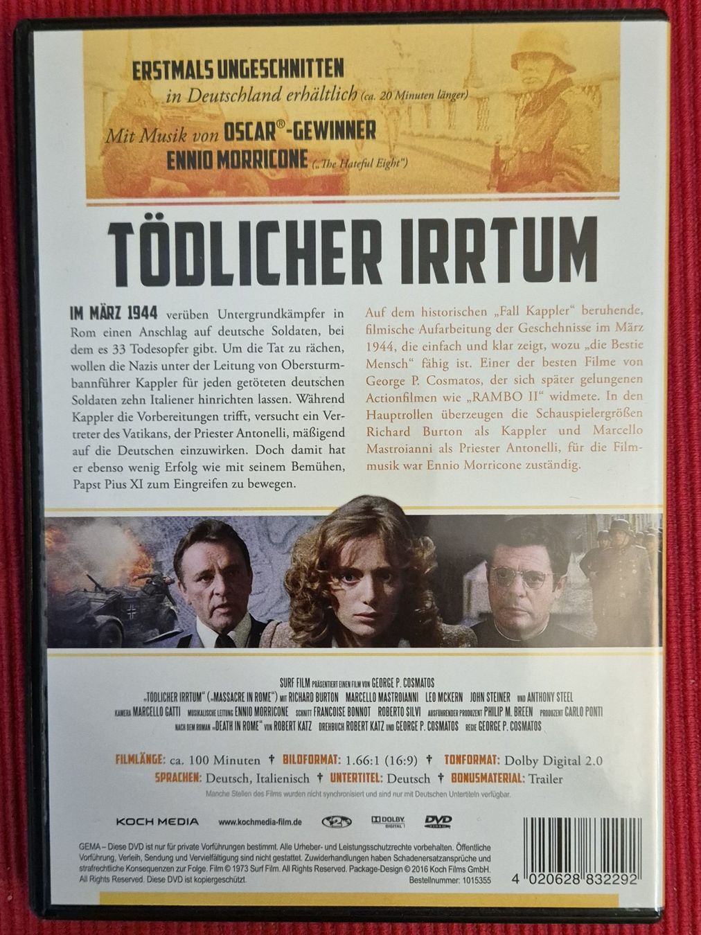 Tutti i DVDs: Tödlicher Irrtum / Richard Burton – Usato da Chur venduto da dluli 1