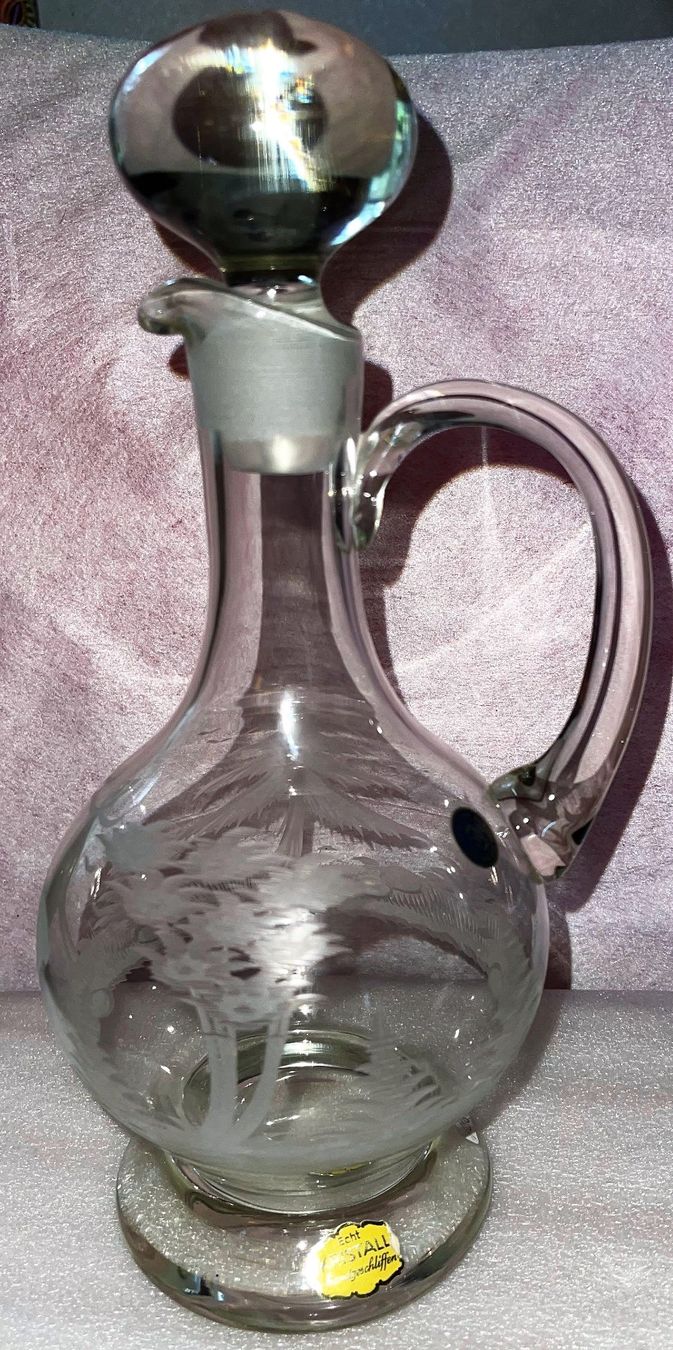 Caraffe: Karaffe mit Stöpsel Kristallglas – Nuovo (secondo la descrizione) da Lutzenberg venduto da Truhe 2
