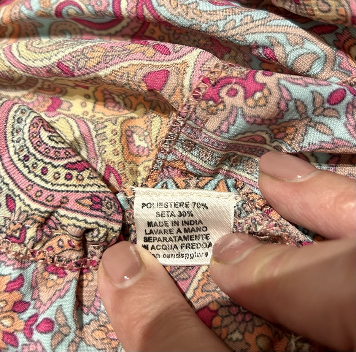 Kleider: Robe en soie manches longues – Neu und originalverpackt aus ANIèRES von feuillette