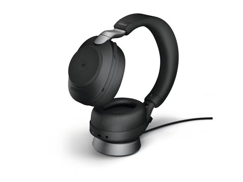 Jabra Cuffie: Jabra Headset Evolve2 85 Duo MS Schwarz, USB-C, inkl. Ladest – Nuovo e nell'imballaggio originale da Wohlen AG venduto da VerkaufAargau