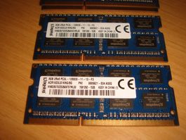 2 stück 8gb ddr3 PC3L 12800 (1600) RAM für Laptop.