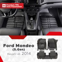5D Premium Auto Fussmatten für Ford Mondeo (5.Gen) ab 2014