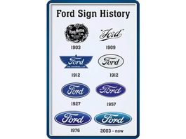 Blechschild-FORD SIGN HISTORY