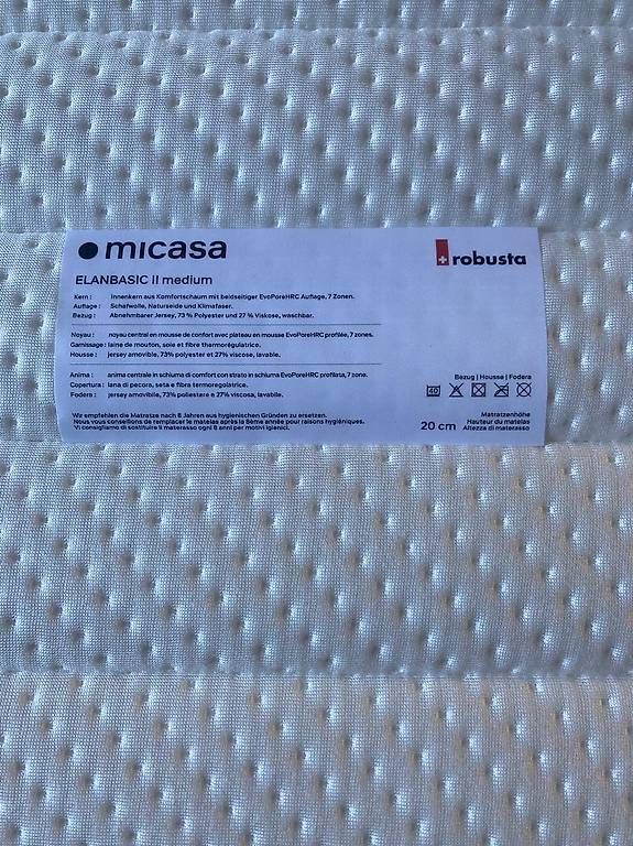 Materassi: Matrazen 2x 90cm robusta ELANBASIC II medium und firm – Usato da Bern venduto da son_ck8d 1