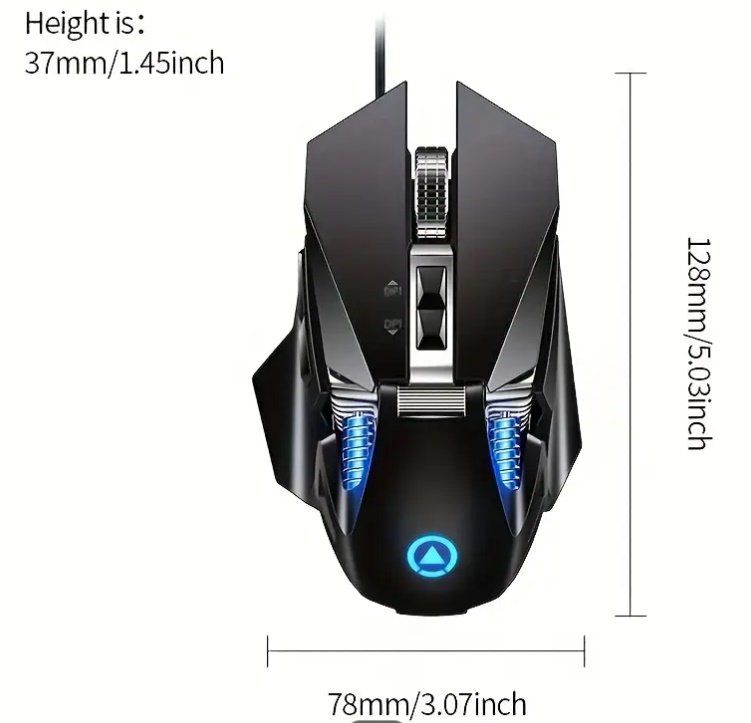 Mouse: Spielmaus mit LED-Licht Drive – Nuovo e nell'imballaggio originale da Nidau venduto da EXP40 3