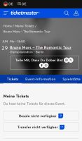 Tickets für Bruno Mars 29 JUN Olympiastadion Berlin