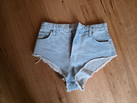 Bershka Jeans Shorts, hellblau, Sommer, Gr. 38, neu