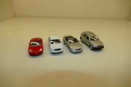Welly 1:64: 4xPersonenwagen