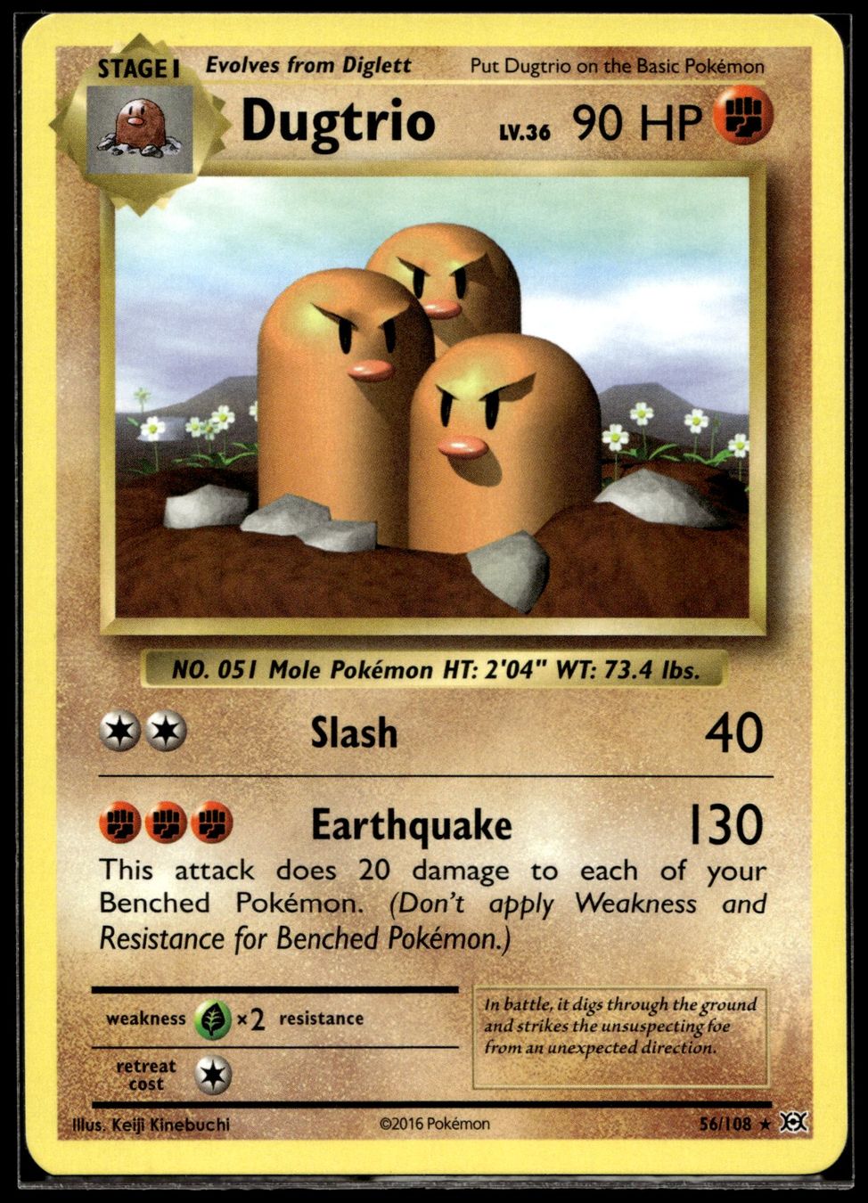 Pokémon Carte collezionabili: Dugtrio (EVO EN 56/108) – Nuovo (secondo la descrizione) da Affoltern am Albis venduto da Chiesa_5